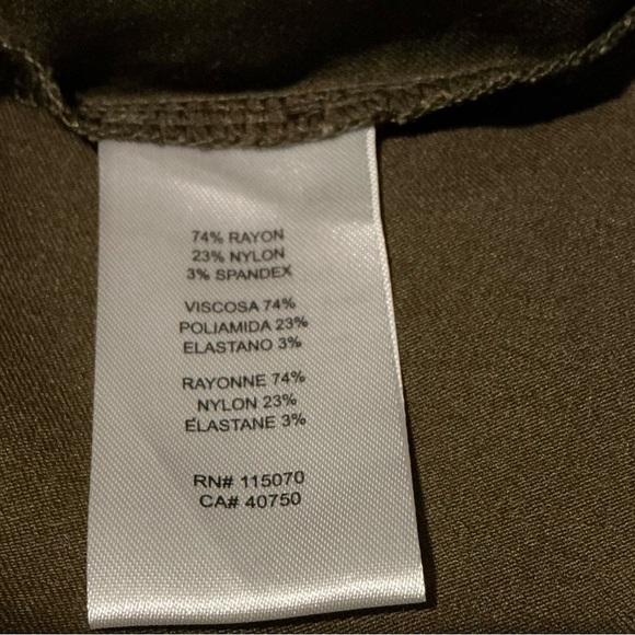 Nina Leonard Green Sleeveless Sheath Dress with Mandarin Collar - Picture 9 of 10